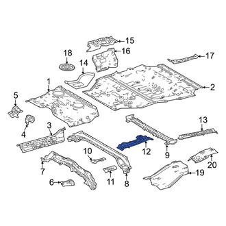 Lexus OE - Front Right Floor Side Rail
