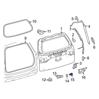 Lexus OE - Tailgate Gap Cover