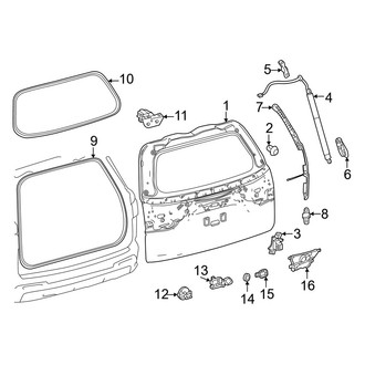 Lexus OE - Lift Gate - Gate & Hardware