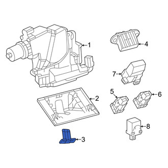 Lexus OE - Rear Liftgate Lock Striker Plate