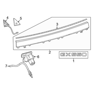 Lexus OE - Lift Gate - Exterior Trim