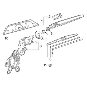 Lexus OE - Lift Gate - Wiper & Washer Components