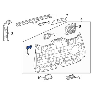 Lexus OE - Liftgate Trim Cap