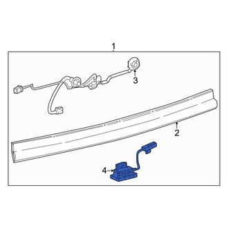 Lexus OE - Rear License Plate Light Assembly