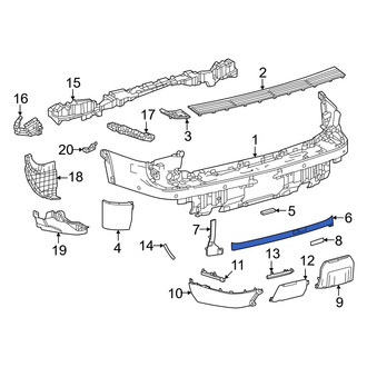 Lexus OE - Rear Center Bumper Trim