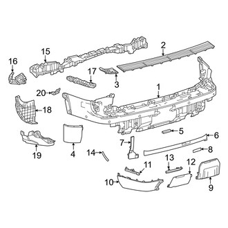 Lexus OE - Rear Bumper - Bumper & Components (Overtrail / Overtrail+)