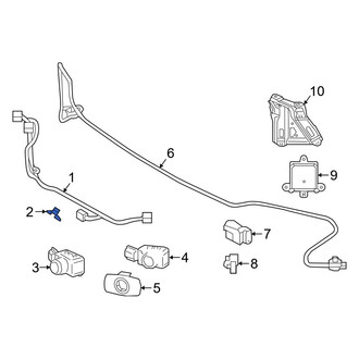 Lexus OE - Parking Aid System Wiring Harness Clip