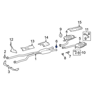 Lexus OE - Rear Exhaust Muffler Gasket