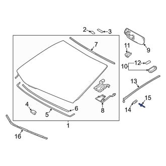 Lexus OE - Windshield Molding Rivet