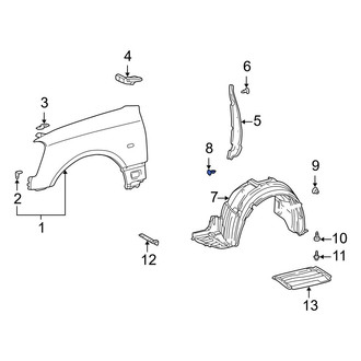 Lexus OE - Fender Liner Retainer