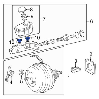 Lexus OE - Brake Master Cylinder Reservoir Grommet