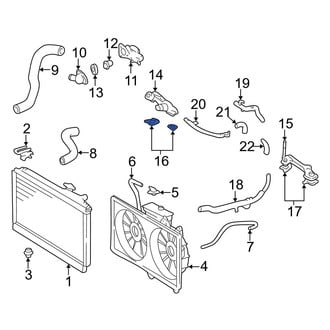 Lexus OE - Cooling System Crossover Line Gasket