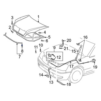 Lexus OE - Hood Seal Clip