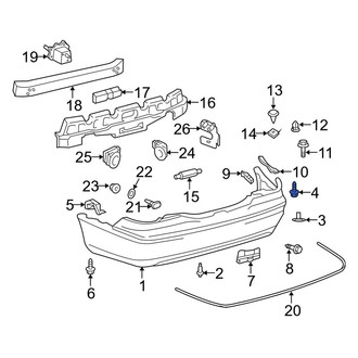 Lexus OE - Bumper Cover Screw