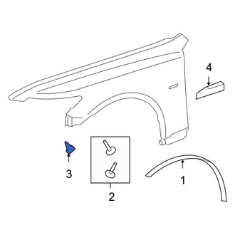 Lexus OE - Wheel Arch Molding Nut