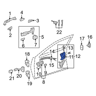 Lexus OE - Front Left Door Latch Assembly