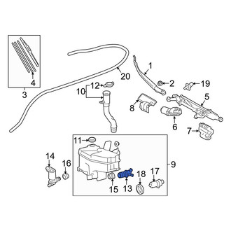 Lexus OE - Windshield Washer Pump