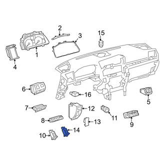 Lexus OE - Tire Pressure Monitoring System (TPMS) Reset Switch
