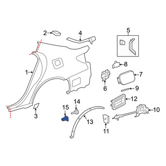 Lexus OE - Wheel Arch Molding Nut