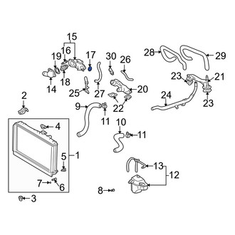 Lexus OE - Cooling System Crossover Line Gasket