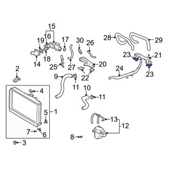 Lexus OE - Cooling System Crossover Line Gasket