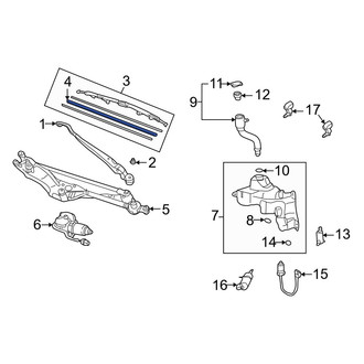 Lexus OE - Left Wiper Blade Refill