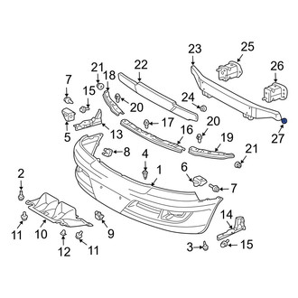 Lexus OE - Bumper Impact Bar Nut