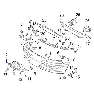 Lexus OE - Radiator Support Splash Shield Bolt