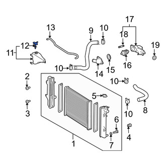 Lexus OE - Engine Coolant Reservoir Cap