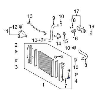 Lexus OE - Radiator Drain Plug