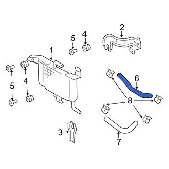 Lexus OE - Automatic Transmission Oil Cooler Hose