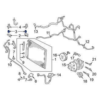 Lexus OE - Upper A/C Condenser Bracket Insulator