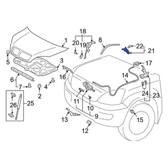 Lexus OE - Front Hood Release Handle
