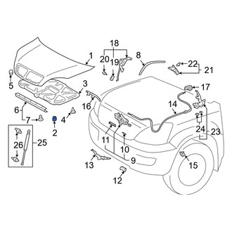Lexus OE - Front Hood Stop Buffer