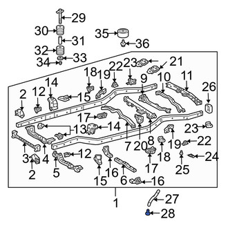 Lexus OE - Frame Rail Bolt