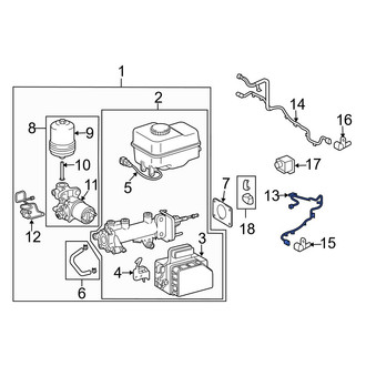 Lexus OE - Front Left ABS Wheel Speed Sensor Wiring Harness