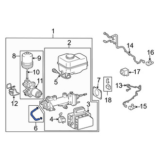 Lexus OE - Rear Right Brake Hydraulic Hose