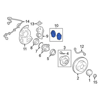 Lexus OE - Front Disc Brake Pad Set