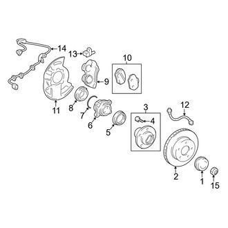 Lexus OE - Front Suspension - Brake Components