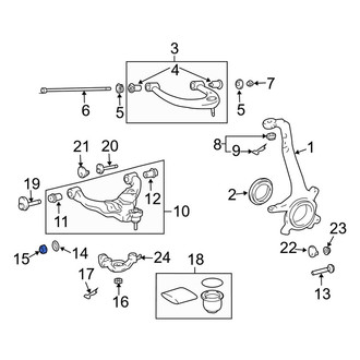 Lexus OE - Front Lower Suspension Control Arm Nut
