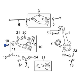 Lexus OE - Front Alignment Camber Adjusting Eccentric