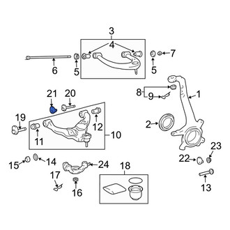 Lexus OE - Front Inner Alignment Camber Adjusting Eccentric