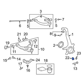 Lexus OE - Front Alignment Camber Adjusting Eccentric