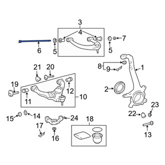 Lexus OE - Upper Suspension Control Arm Bolt