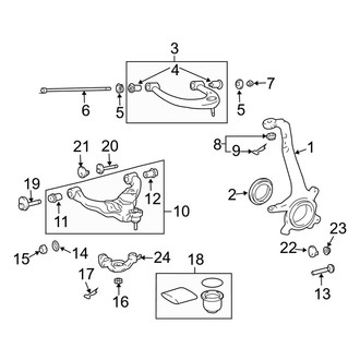 Lexus OE - Front Suspension - Suspension Components