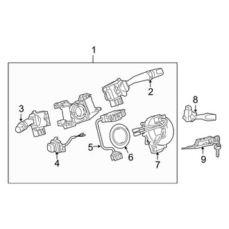 Lexus OE - Steering Column - Shroud, Switches & Levers