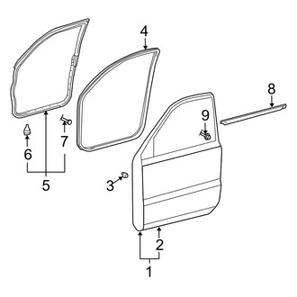 Lexus OE - Front Door - Door & Components
