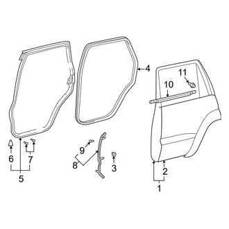 Lexus OE - Rear Door - Door & Components