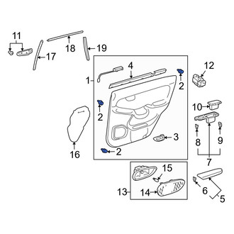 Lexus OE - Door Interior Trim Panel Retainer