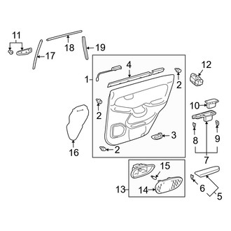 Lexus OE - Rear Door - Interior Trim
